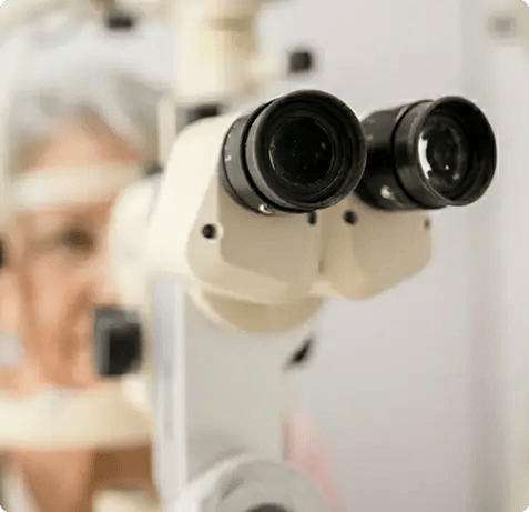 Illustration of intraocular lens types used in cataract surgery