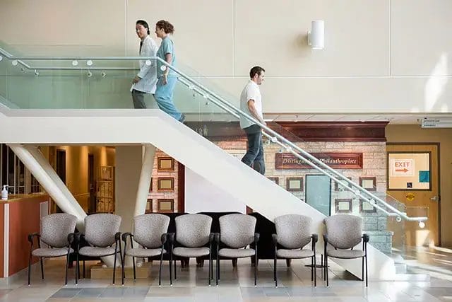 Hospital interior where NERA physicians perform advanced retinal procedures